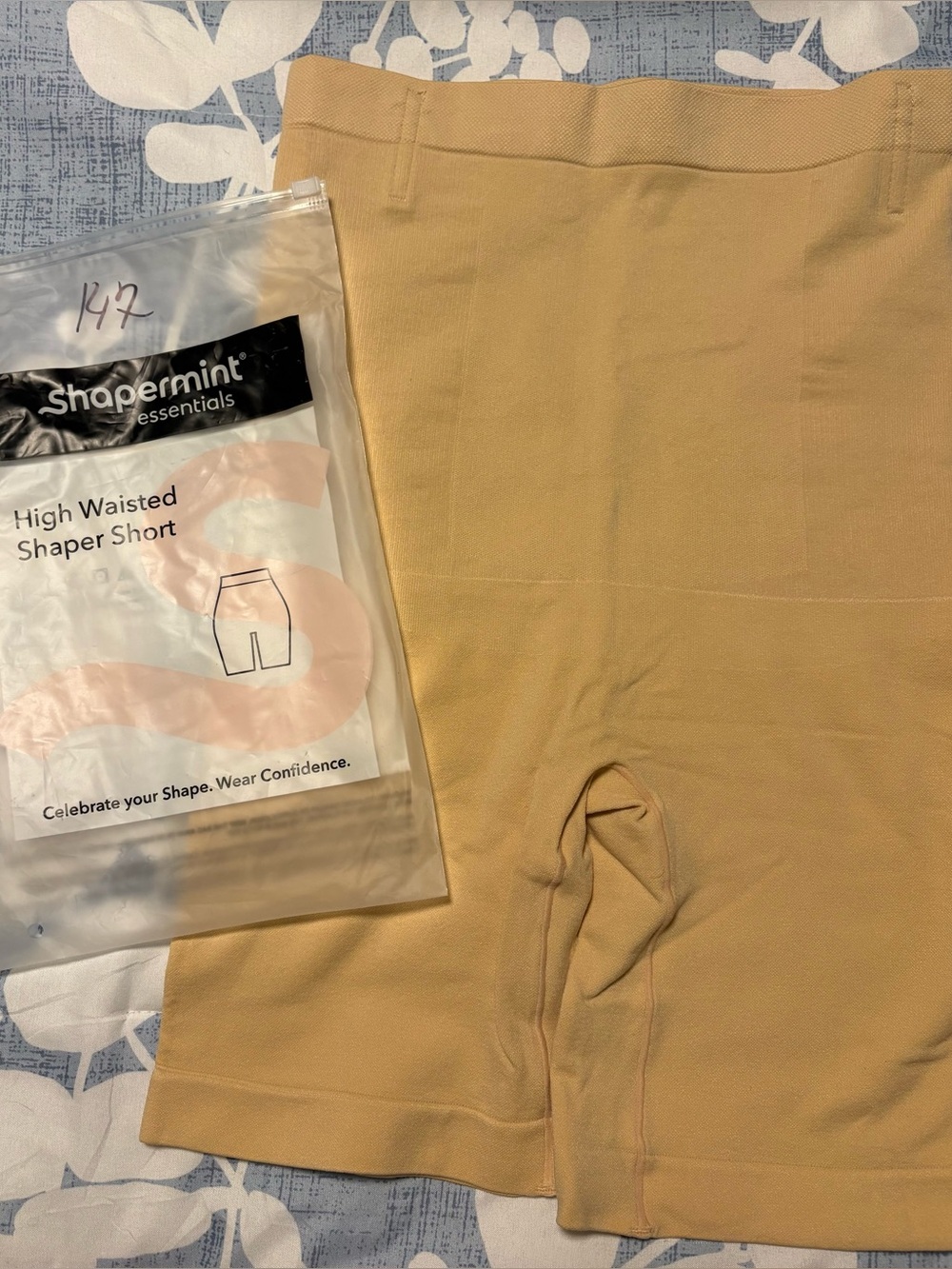 Brand New M/L Shapermint brand High-Waisted Shaper Short - Beige